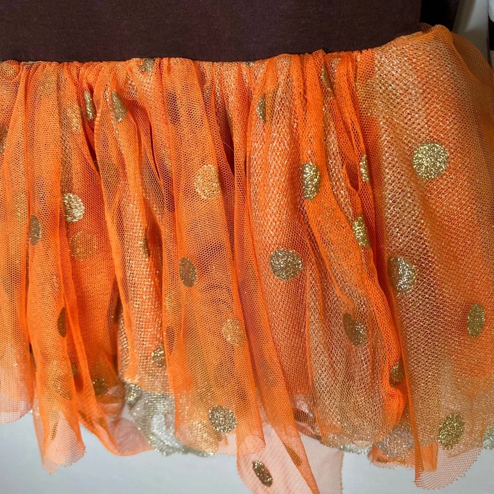 Emily Rose Girls Prettiest‎ Pumpkin Patch Tutu Dress Leggings Set Thanksgiving 5